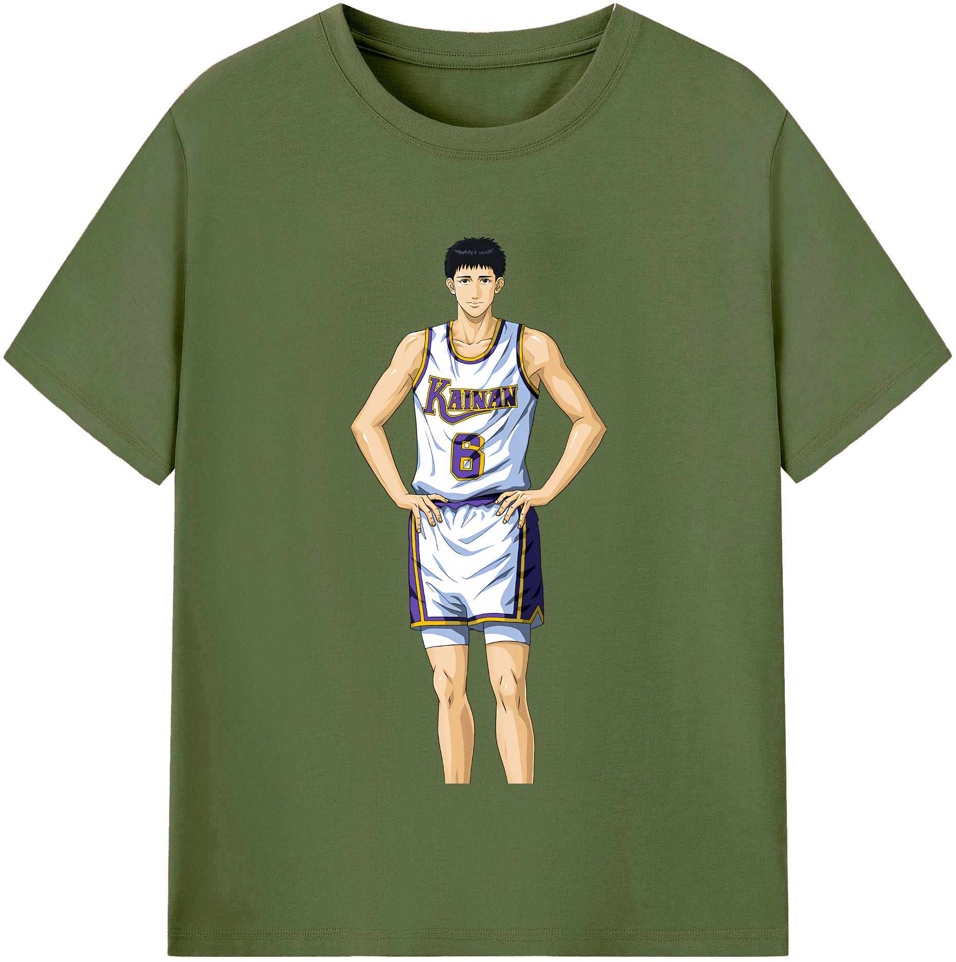 SLAM DUNK／スラムダンク 綿100％半袖Tシャツ（フロントプリント）